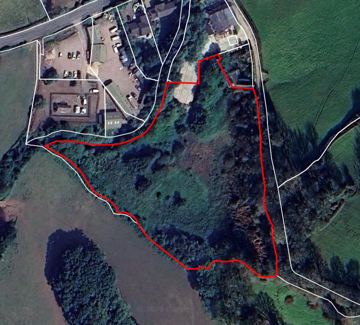 Property for Auction in Wales - Land to the rear of The Olway Inn, Red Hill, Usk, Monmouthshire, NP15 1EN