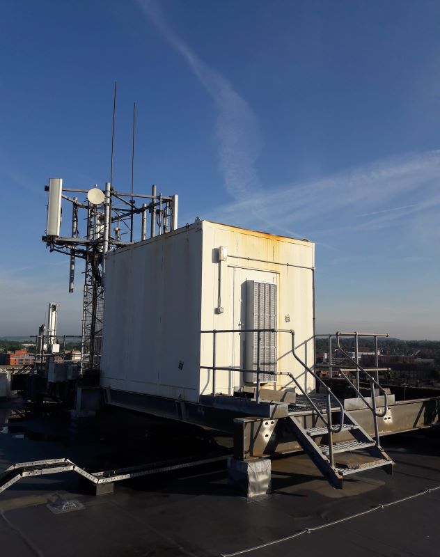 Telecoms Mast, Rooftop of Prosperity House, Gower Street, Derby, Derbyshire, DE1 1SB