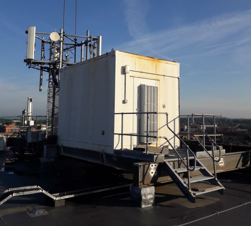 Telecoms Mast, Rooftop of Prosperity House, Gower Street, Derby, Derbyshire, DE1 1SB