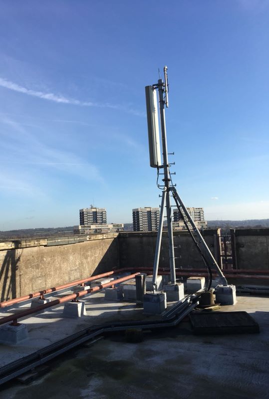 Rooftop Telecoms Mast at Tameway Tower, Bridge Street, Walsall, West Midlands, WS1 1JZ