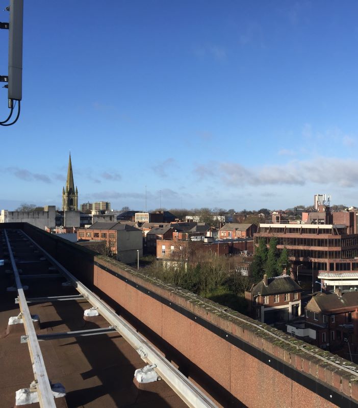 Rooftop Telecoms Mast, Castle Court, Dudley, West Midlands, DY2 8PG