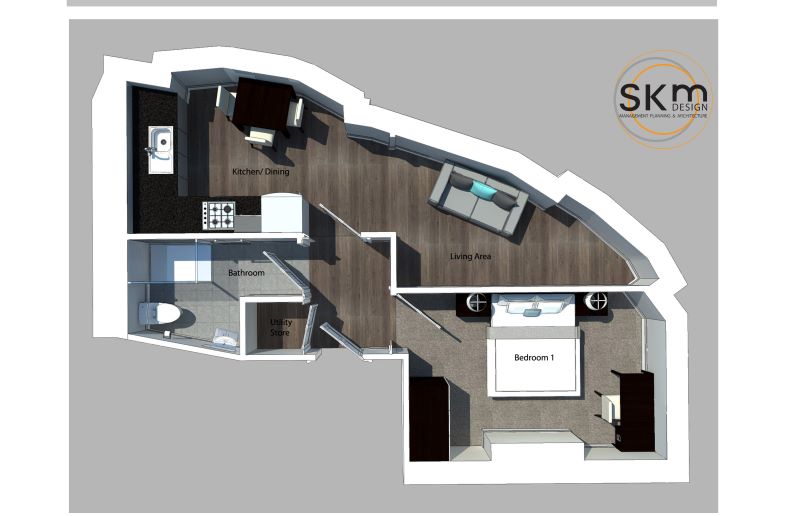 Flat 3A, 1 Market Place, Newark, Nottinghamshire, NG24 1DY