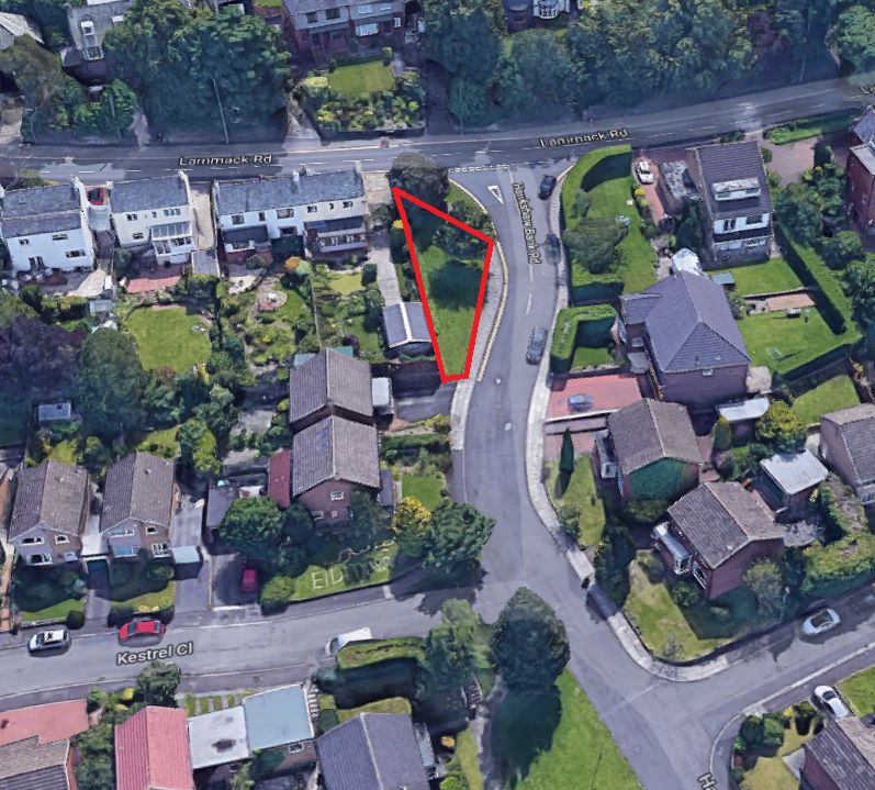 Land adjacent to 12 Lammack Road, Blackburn, Lancashire, BB1 8JN