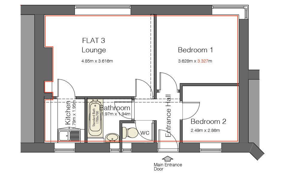 3 Mansfield Court, Mansfield Road, Nottingham, NG5 2BW