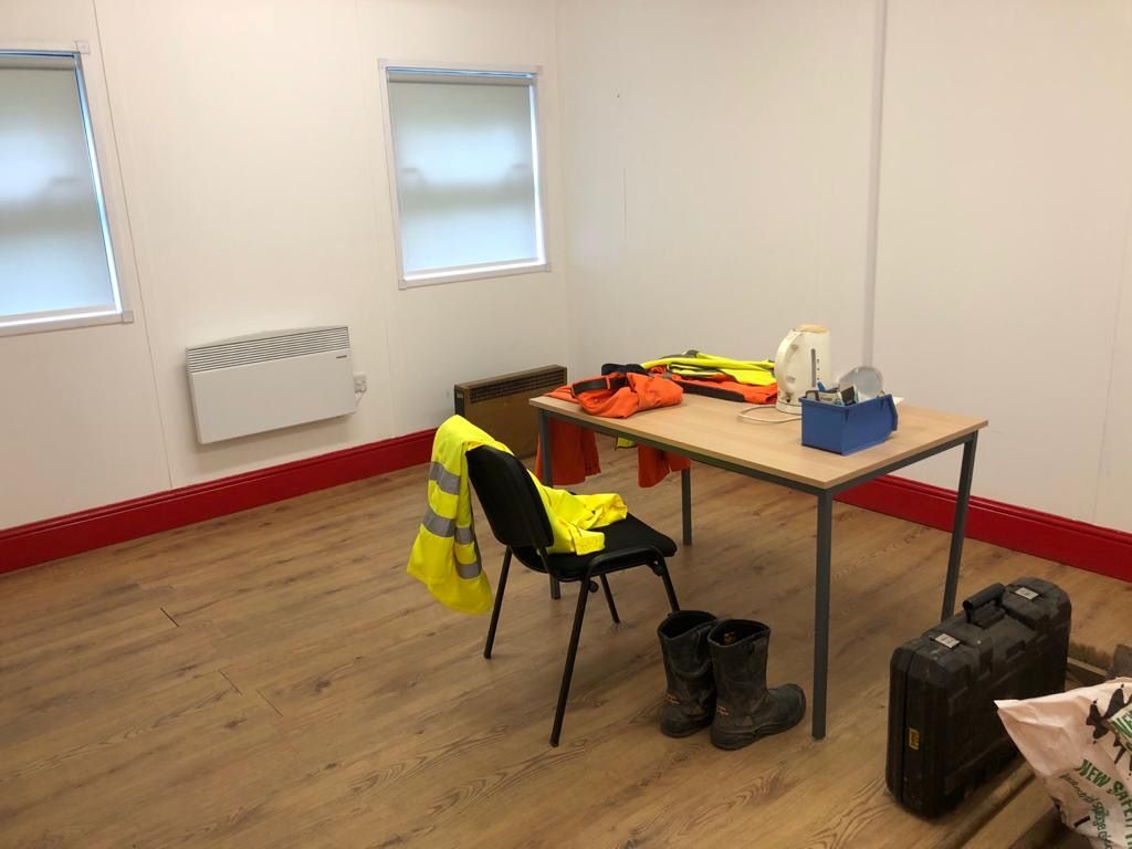 Modular Office Building, Stored at Mile End Road, Colwick, Nottingham, NG4 2DW