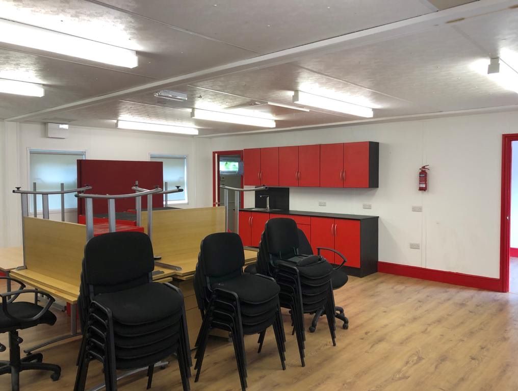 Modular Office Building, Stored at Mile End Road, Colwick, Nottingham, NG4 2DW