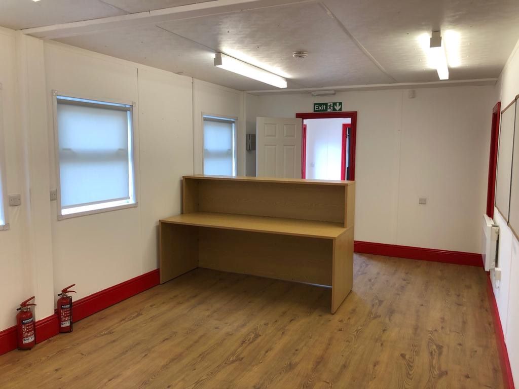 Modular Office Building, Stored at Mile End Road, Colwick, Nottingham, NG4 2DW
