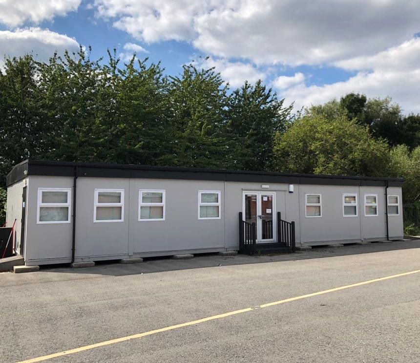 Modular Office Building, Stored at Mile End Road, Colwick, Nottingham, NG4 2DW