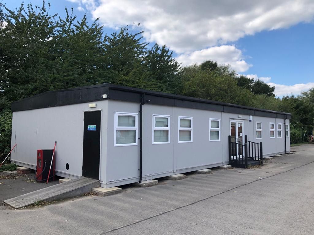 Modular Office Building, Stored at Mile End Road, Colwick, Nottingham, NG4 2DW