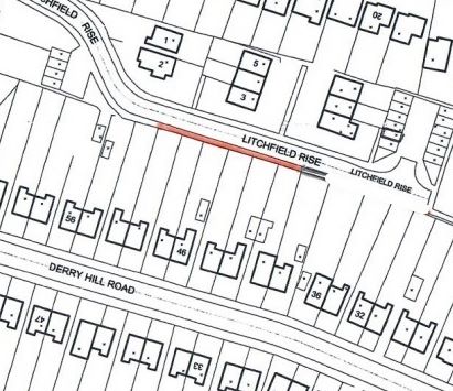 Land at, Litchfield Rise, Arnold, Nottingham, NG5 8HU