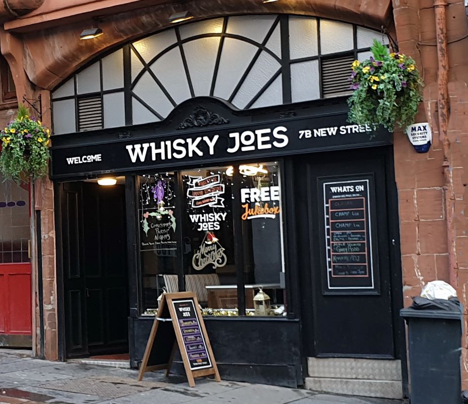 Whisky Joes Bar, 7B New Street, Paisley, PA1 1XU