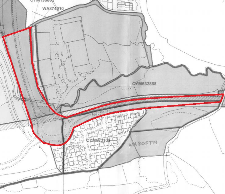 Land fronting the A4093 and associated roadways and roundabout, Tonyrefail, Porth, CF39 8JA