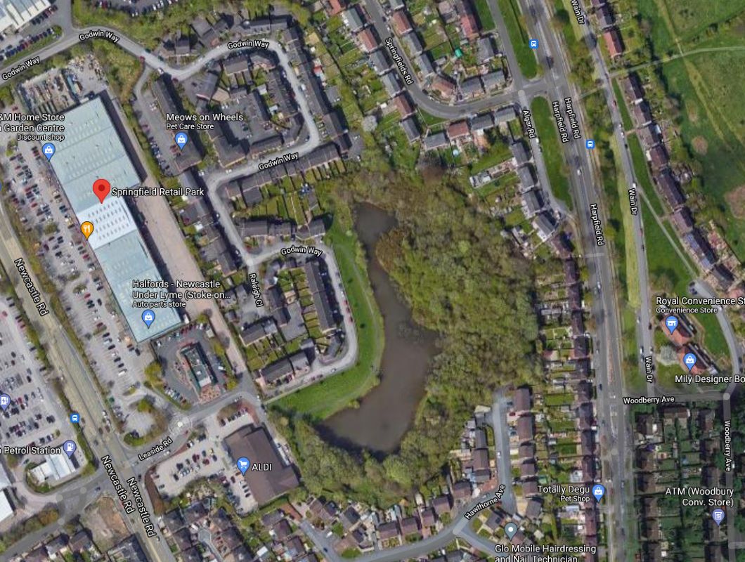 Land and Lake at, Godwin Way & Newcastle Road, Stoke-on-Trent, ST4 6JS