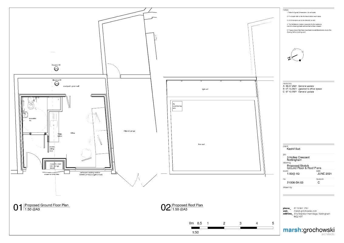 Garages adjacent to 3 Holles Crescent, The Park, Nottingham, NG7 1BZ