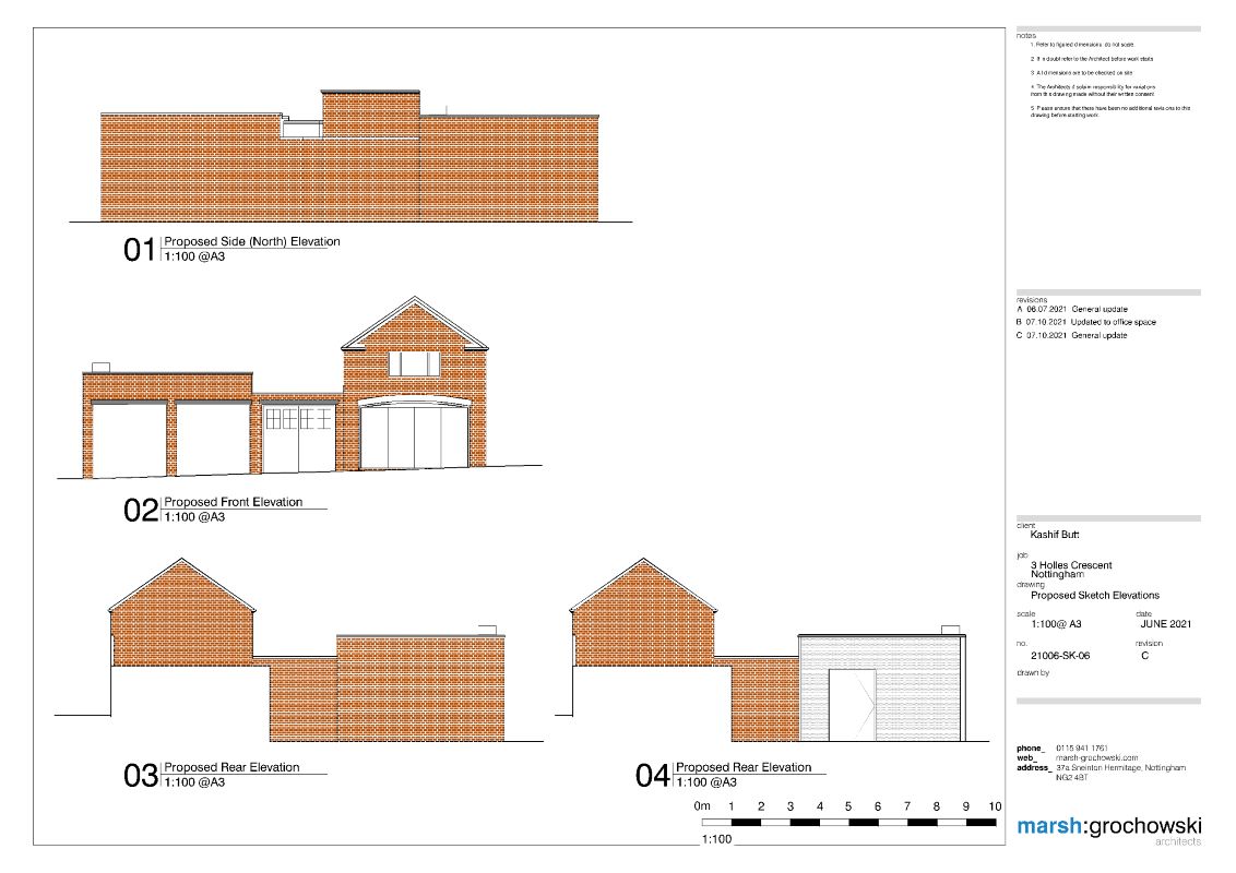 Garages adjacent to 3 Holles Crescent, The Park, Nottingham, NG7 1BZ