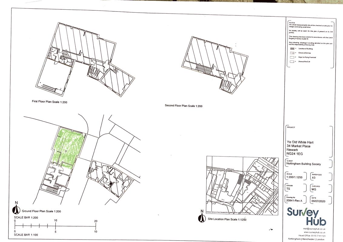 Upper floors of Ye Olde White Hart, Market Place, Newark, NG24 1EG