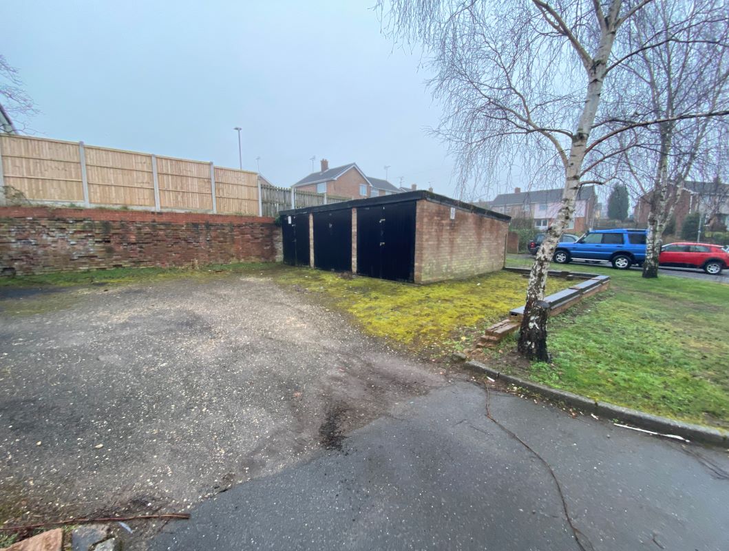 5 Garages & 2 parking spaces at Hardwick Avenue, Rainworth, Mansfield, NG21 0EA