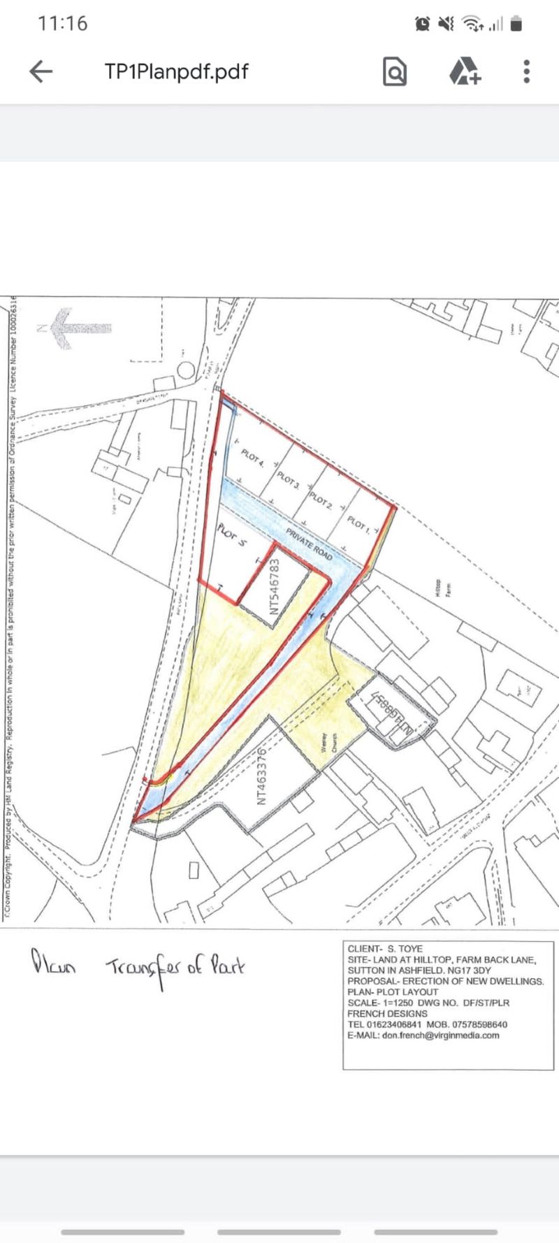 Land at Hilltop Farm, Old Road, Skegby, Sutton-in-Ashfield, NG17 3DY