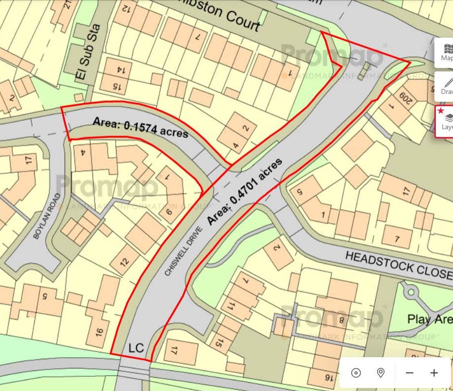 Roadway & Land at Boylan Road & Chiswell Road, Coalville, Leicestershire, LE67 3JG