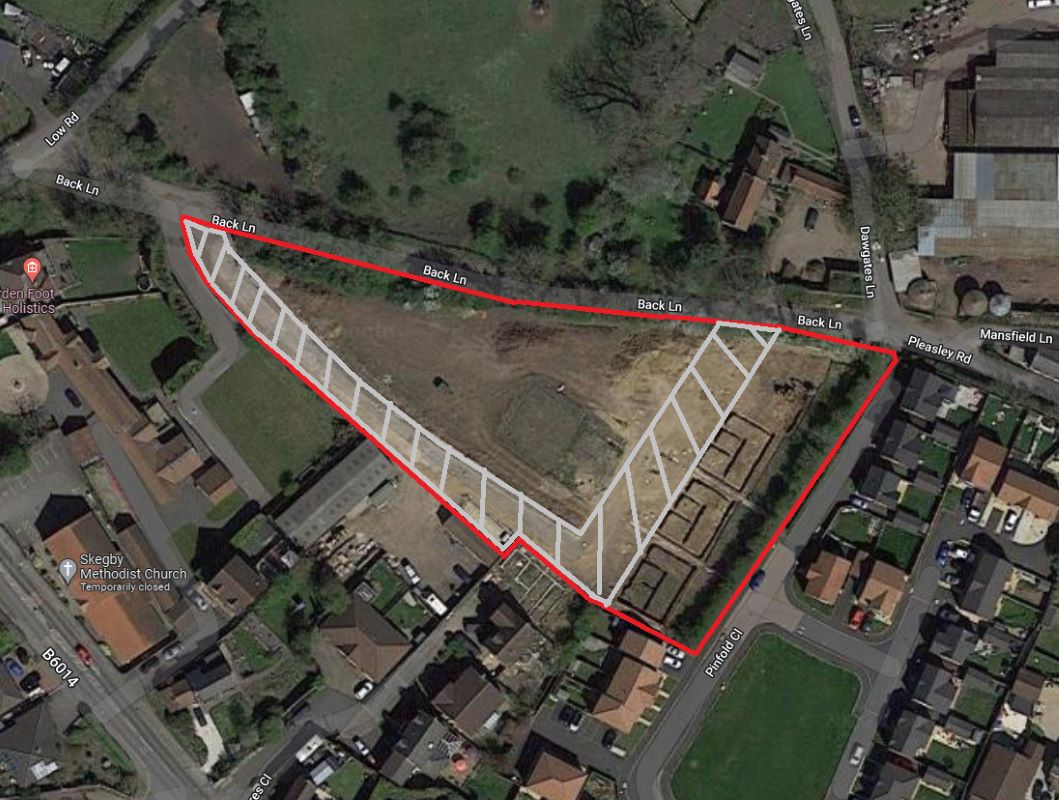1.55 acres of development land at Hilltop Farm, Old Road, Skegby, Sutton-in-Ashfield, NG17 3DY