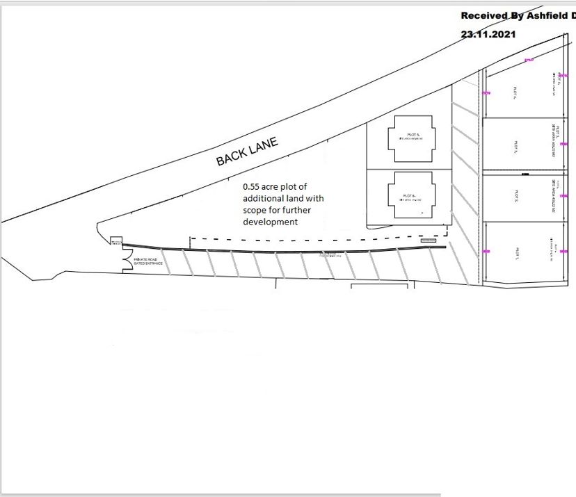 1.55 acres of development land at Hilltop Farm, Old Road, Skegby, Sutton-in-Ashfield, NG17 3DY