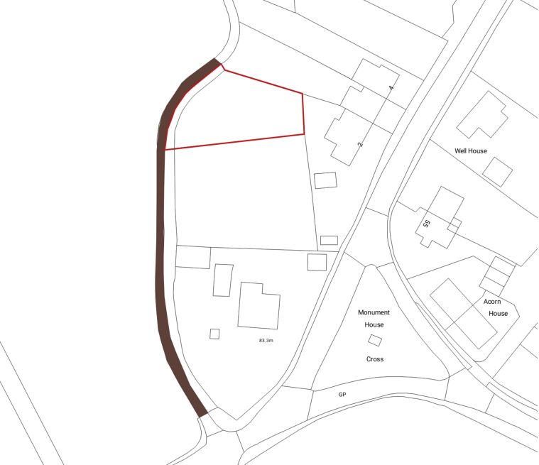 Land at the rear of, 2 Down Ampney, Cirencester, Gloucestershire, GL7 5QW