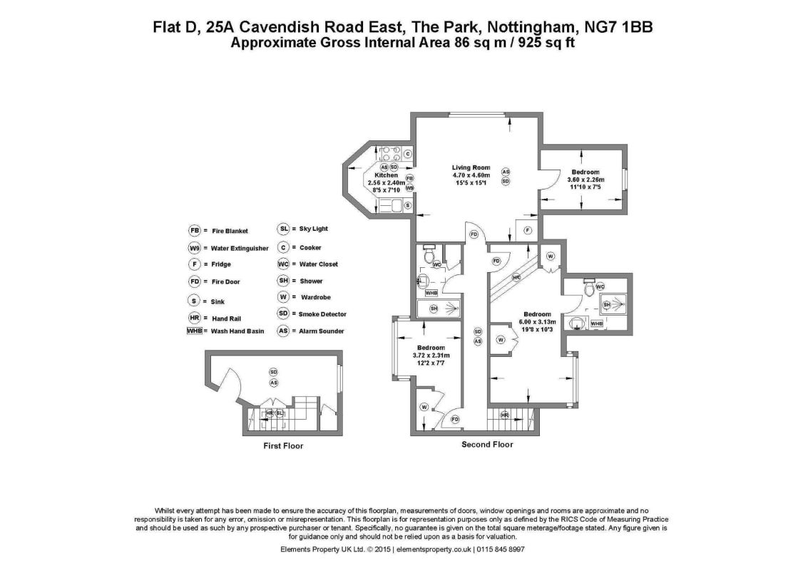 Flat D, 25A Cavendish Road East, The Park, Nottingham, NG7 1BB