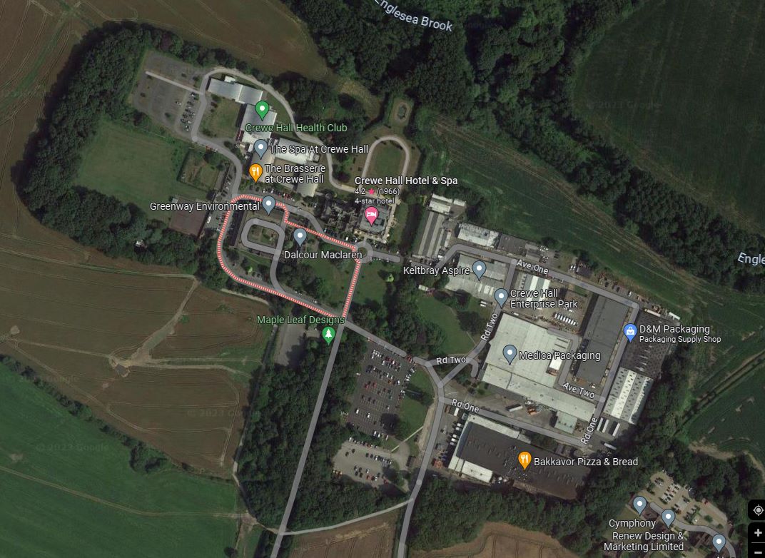 Land off The Quadrangle, Crewe Hall Enterprise Park, Weston Road, Crewe, Cheshire, CW1 6UY