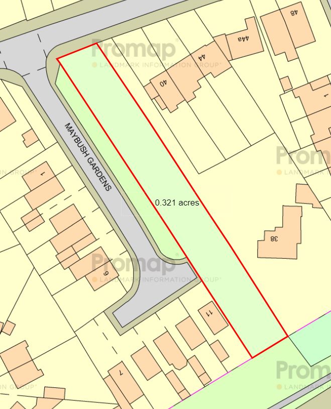 0.32 Acres of Land on Maybush Gardens, Wolverhampton, West Midlands, WV10 6AG