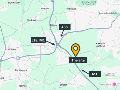 Land on South Side of Kirkby Lane, Pinxton, Nottinghamshire, NG16 6JA