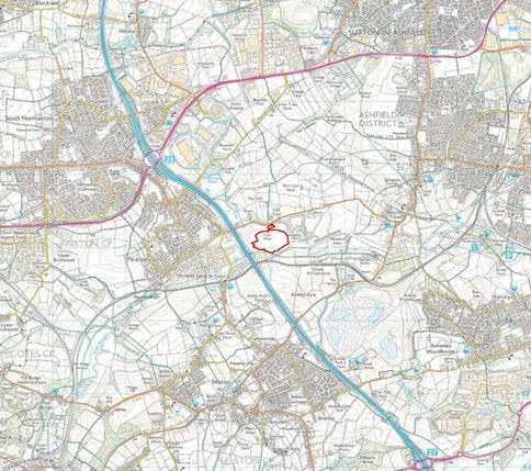 Land on South Side of Kirkby Lane, Pinxton, Nottinghamshire, NG16 6JA