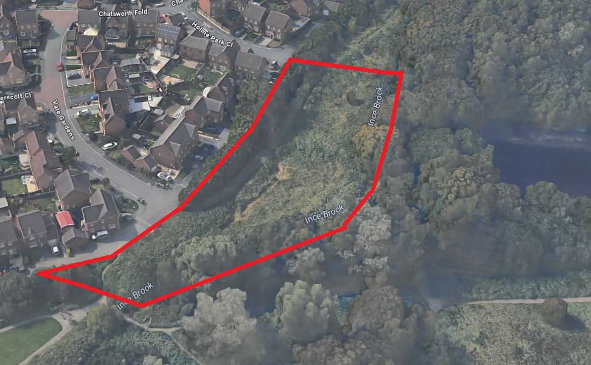 Land to the rear off Chatsworth Fold, Ince-in-Makerfield, Wigan, WN3 4JF