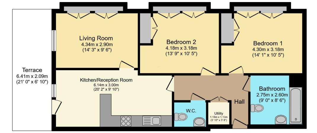 Flat 5 Baillie Apartments, 31 Lock Side Way, London, E16 2JQ
