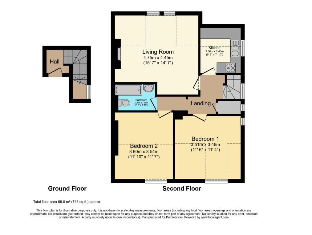 Flat 3 4 Maberley Road, London, SE19 2JB