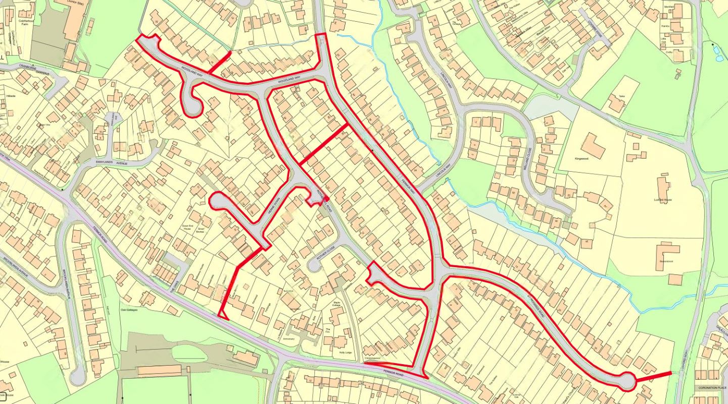 Property for Auction in London - Land to the North East of Fermor Road, Crowborough, East Sussex, TN6 3BN