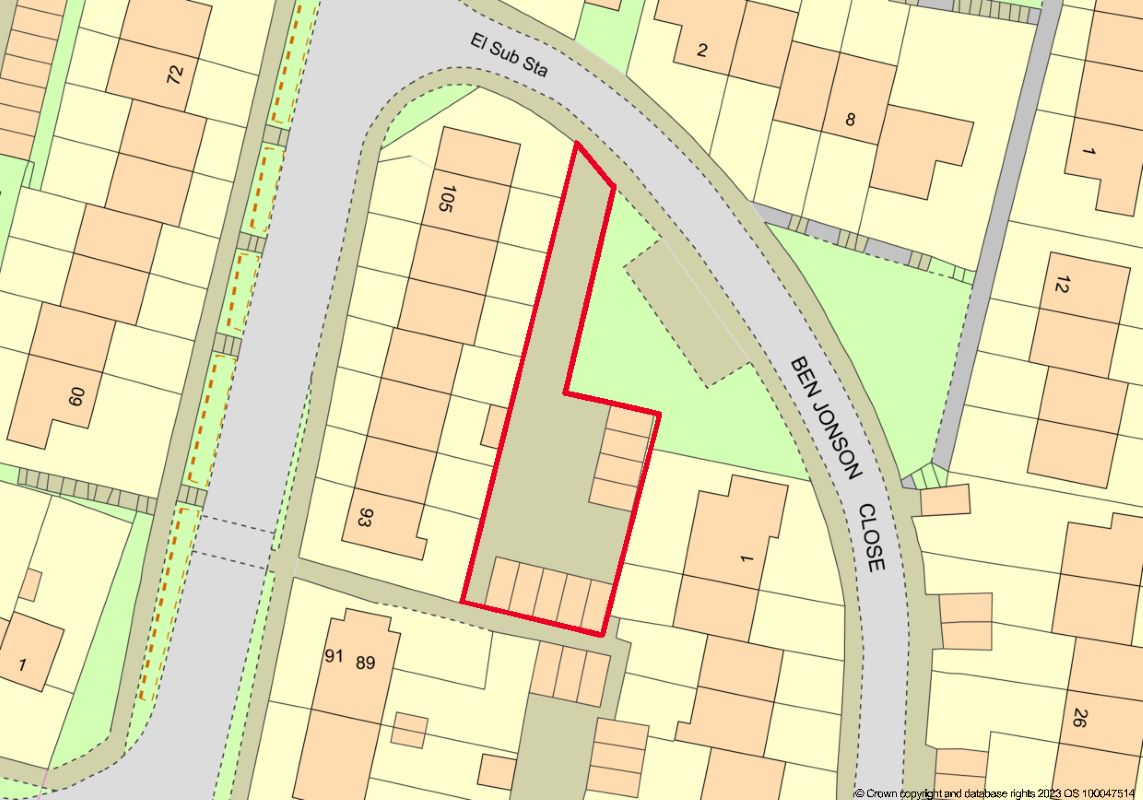 Property for Auction in London - Freehold of 9 Garages at Ben Jonson Close, Torquay, Devon, TQ2 6BX