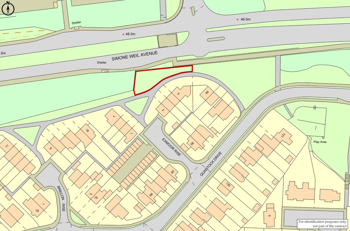 Property for Auction in London - Land Adjacent to 2-8 Exmoor Rise, Ashford, Kent, TN24 8QR