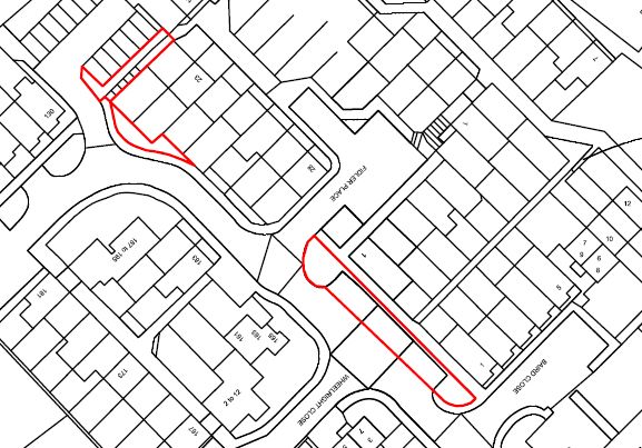 Parking Land at Side of 1 Baird Close & 1 Fidler Place, Bushey, Hertfordshire, WD23 4UF