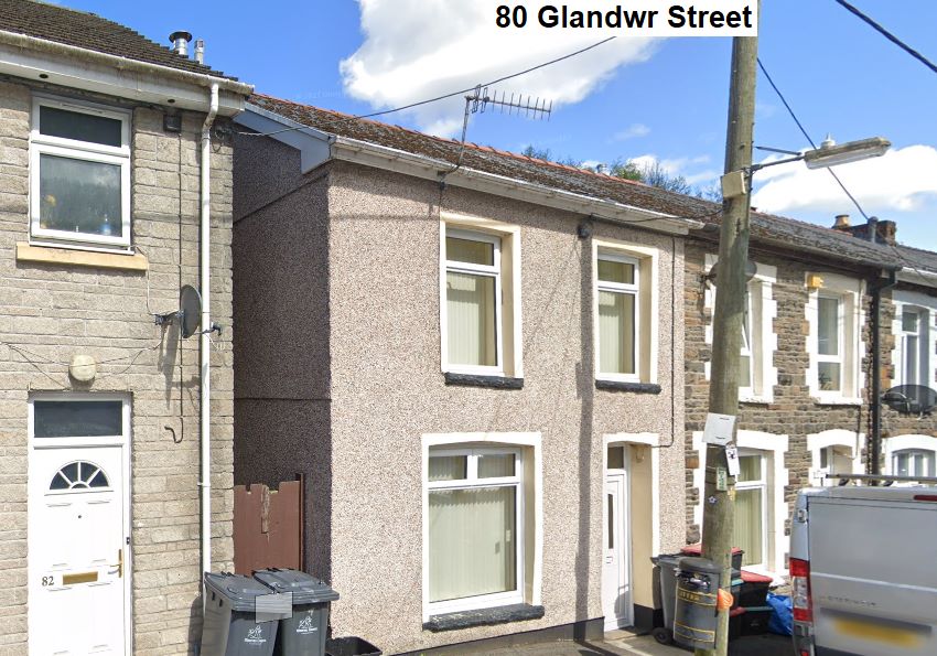 Freehold Ground Rents 5, 55 and 80 Glandwr Street, Abertillery, Gwent, NP13 1TZ