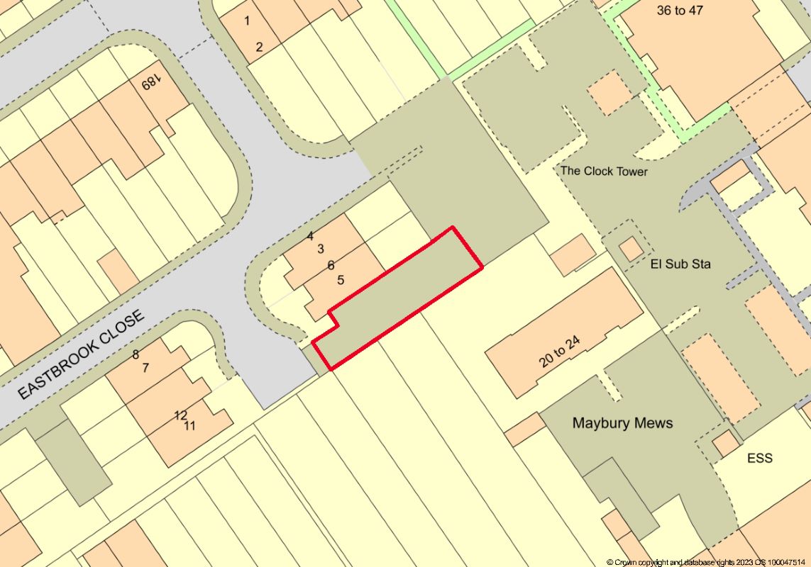 Land Adjacent to 5 & 6 Eastbrook Close, Woking, Surrey, GU21 5DQ