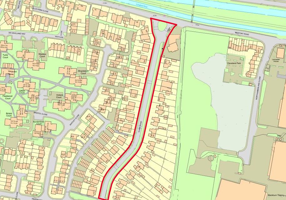 Land and Roadways at Clare Road Bedfont Road, Stanwell, Surrey, TW19 7LU