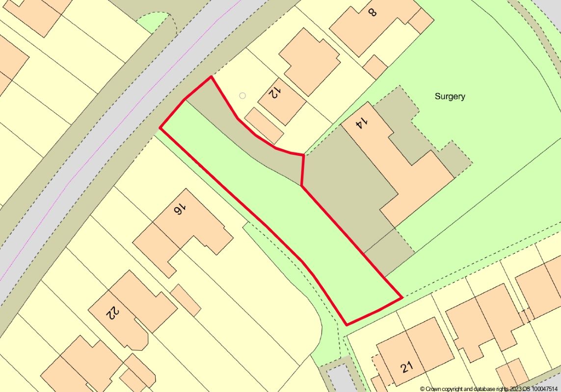 Land Between 12-16 Eccleshall Road, Stone, Staffordshire, ST15 0HN