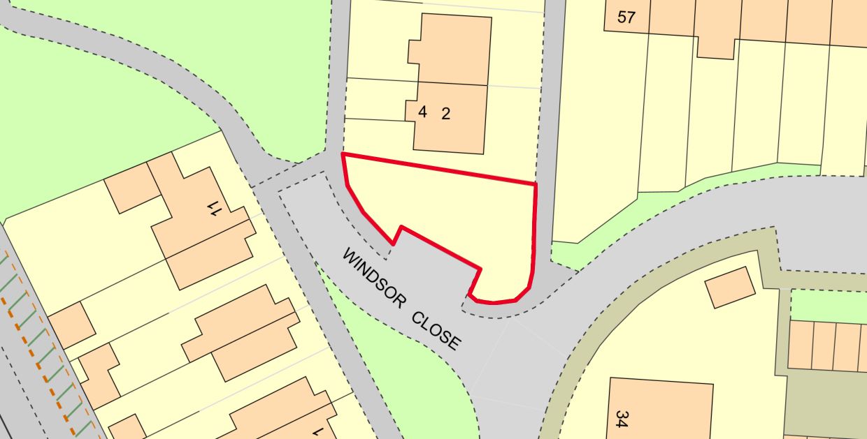 Land Adjacent to 2 Windsor Close, Hucknall, Nottingham, Nottinghamshire, NG15 8EW