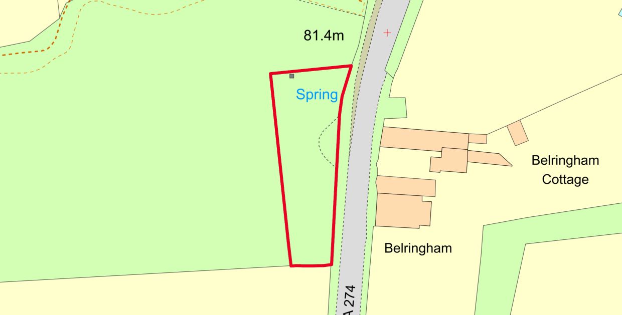 Land Opposite Belringham, Sutton Valence Hill, Sutton Valence, Kent, ME17 3AR