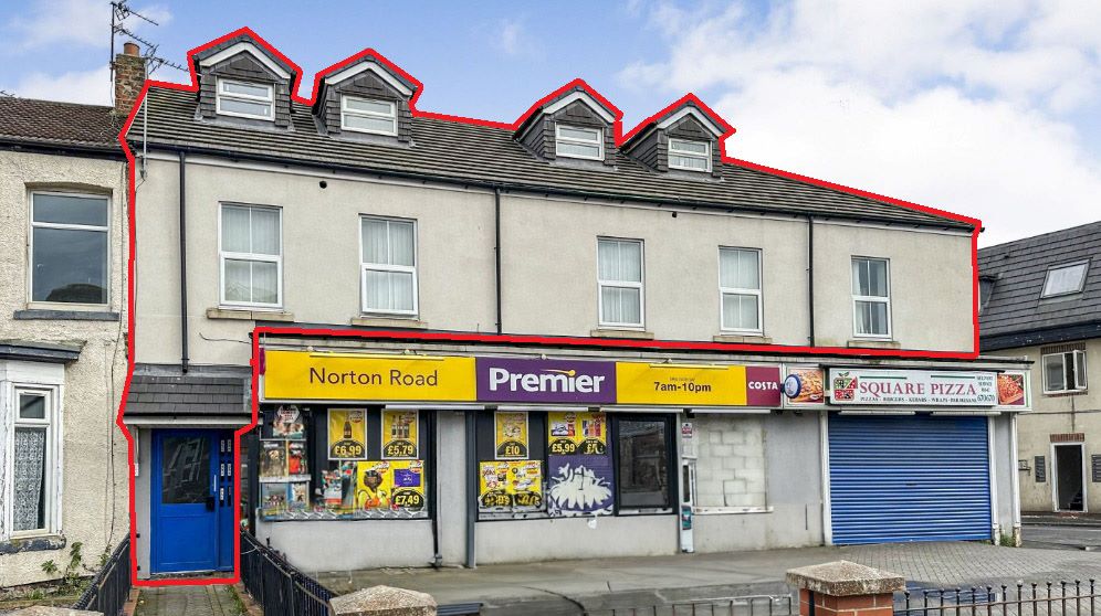 5 Flats at, 140-144 Norton Road, Norton, Stockton-on-Tees, TS20 2BG