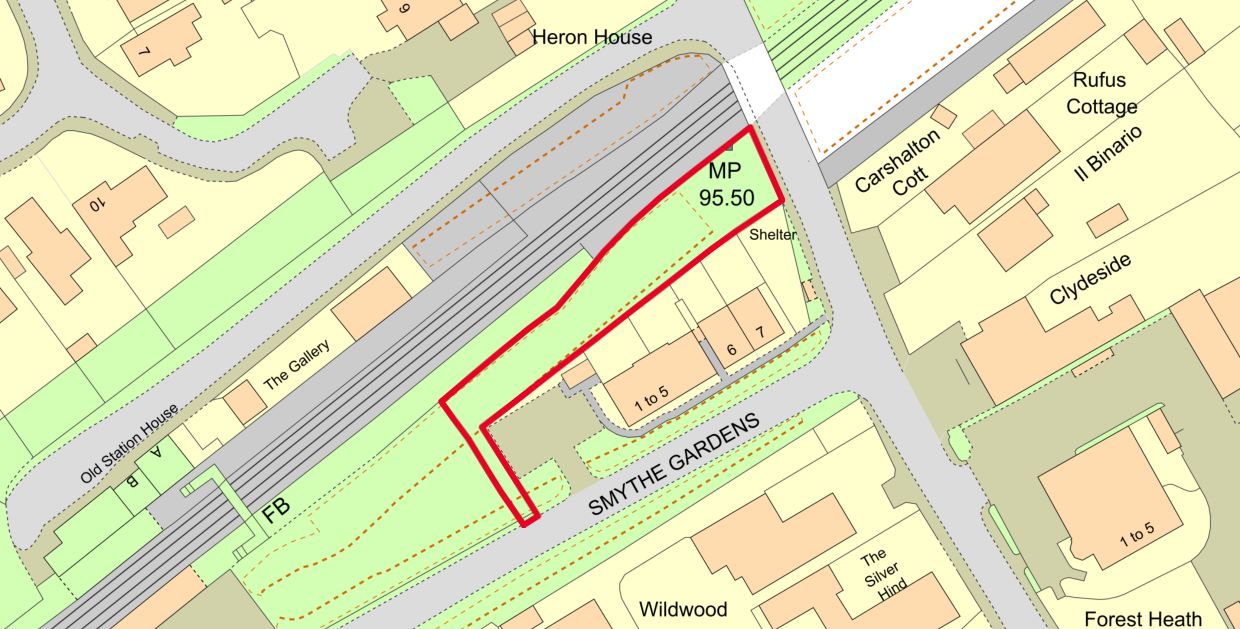 Land Behind 1 Smythe Gardens, Station Road, Sway, Hampshire, SO41 6BF