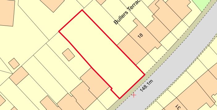 Land and Building On the North East of, 16 Bullers Terrace, Redruth, Cornwall, TR15 1PQ