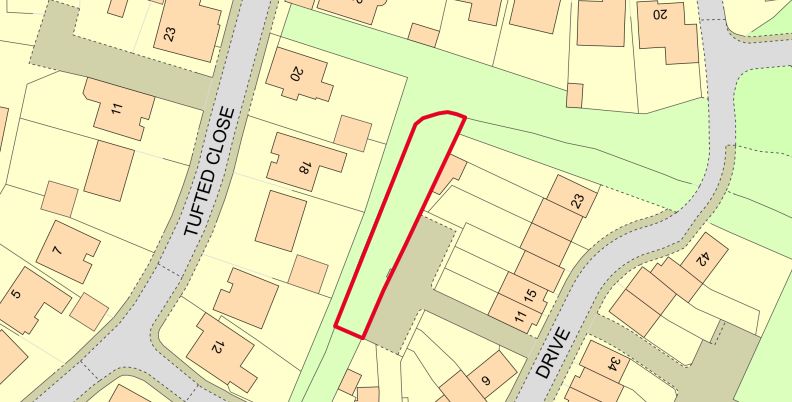 Land to the Rear of 11 & 13 Aylesbury Drive, Great Notley, Braintree, Essex, CM77 7AW