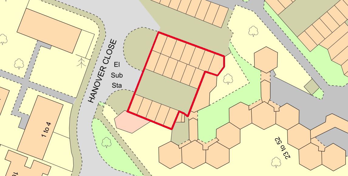 Garages G34-51 on Hanover Close, Andover, Hampshire, SP10 3PR