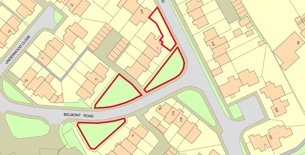 Land at Rylands Road, Underwood Close & Belmont Road, Kennington, Ashford, Kent, TN24 9LR